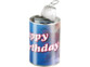 3 canettes cadeau ''Happy Birthday''