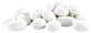 48 pierres décoratives blanches pour cheminée au bioéthanol - Blanc