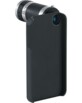 Téléobjectif et coque de protection noir pour iPhone 4 / 4S