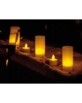 6 Bougies design 'chauffe-plat' à LED avec photophores