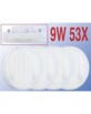 4 Ampoules basse consommation GX53 blanc chaud 9 W
