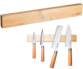 Barre aimantée en bambou pour maintenir vos couteaux ciseaux et autre outils en métal