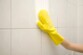 Gant de nettoyage avec éponge, spécial salle de bains - Gant droit