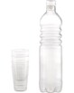 Bouteille en verre hermétique avec 4 verres