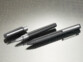 Ensemble roller et stylo à bille en métal satiné