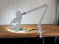 Lampe loupe Lunartec avec pince de fixation pour table