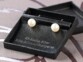 Boucles d'oreilles 'Perles d'eau douce' avec boîte-cadeau