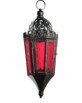 Lampe orientale en verre rouge 36 cm