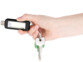 porte clés avec mini lampe de poche plate led cob rechargement usb pearl