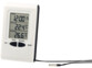 thermometre digital avec sonde filaire pour exterieur et interieur avec horloge et date