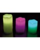 3 Bougies en cire à LED couleur changeante