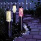 3 Lanternes solaires inox à couleur changeante