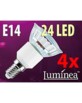 4 Ampoules 24 LED SMD E14 blanc neutre