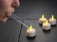 4 Bougies chauffe-plat LED à souffler