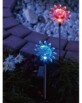 4 Décorations de jardin solaires à LED - motif ''Soleil''