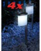 4 Lanternes LED solaires ''Slim Light''