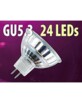 Ampoule 24 LED SMD GU5.3 blanc chaud