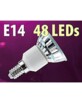 Ampoule 48 LED SMD E14 blanc froid