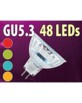 Ampoule 48 LED SMD GU5.3 couleur changeante