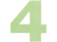 Numéro de maison phosphorescent - ''4''