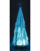 Sapin de Noël en verre acrylique à LED tricolore