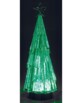 Sapin de Noël en verre acrylique à LED tricolore