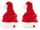 2 bonnets de Père Noël dansants et chantants