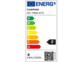 Etiquette énergétique des ampoules LED filament E27 à intensité variable 