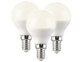 Lot de 3 ampoules LED P45 E14 avec une capacité de 5 W.