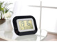 horloge de table radiopilotée avec grand affichage digital heure date jour température thermomètre d'intérieur infactory
