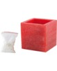 3 Photophores en cire ''Red Ashlar''