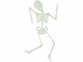 4 Squelettes phosphorescents ''Spooky Bones'' 32 cm
