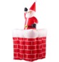 Père Noël gonflable avec cheminée, 180 cm Infactory