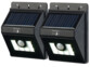 2 appliques solaires à LED 180 lm avec détecteurs de mouvement/obscurité