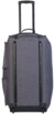 Vue de dos du sac de voyage XCase gris avec poignée télescopique et fermetures