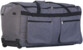 Vue de côté du sac de voyage XCase gris avec poches frontales