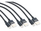 3 câbles USB-A vers Lightning - 100 cm