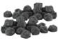 40 pierres décoratives pour cheminée au bioéthanol - Noir
