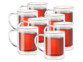 8 mugs en verre à double paroi