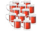 12 mugs en verre à double paroi