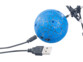 Balle volante bleue avec son cable de charge