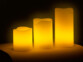 9 bougies à LED effet flamme vacillante et cire véritable