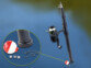 Canne à pêche téléscopique. ongueur : 40-150 cm, poids avec le moulinet : seulement 200 g