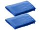 2 serviettes rafraîchissantes multifonction bleu clair