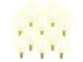 10 ampoules bougie à LED SMD - E14 - 3W - blanc chaud