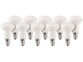 10 ampoules LED avec réflecteur, 6 W, E14 - Blanc