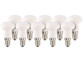 10 ampoules LED en céramique, 4 W, E14 - Blanc Chaud