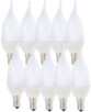 10 ampoules LED ''Flamme'' E14 - 3W - Blanc chaud