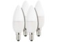 Lot de 4 ampoules bougie à LED SMD - E14 - 6W - Blanc