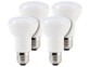 Lot de 4 ampoules LED avec réflecteur, 8 W, E27 - Blanc